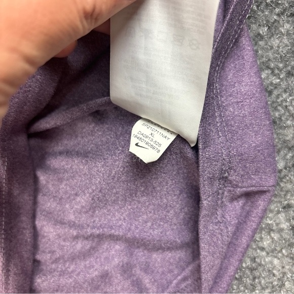 NIKE Girls Purple Athletic Standard Fit Logo Strap Tank Top Dri-fit  size: XL - Picture 4 of 7